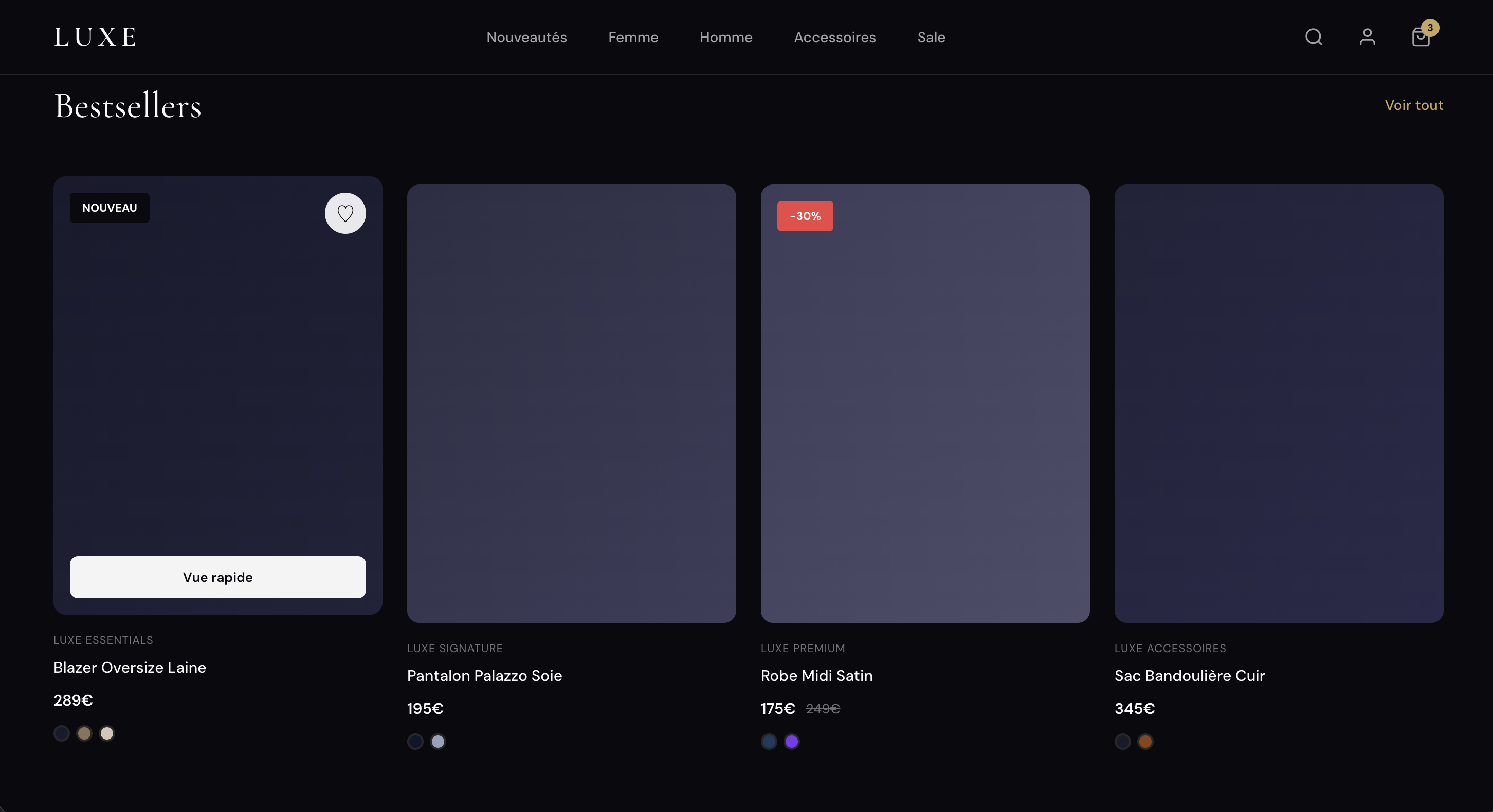 Mode Luxe - Vue secondaire
